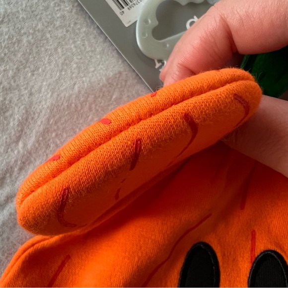 Disney Baby Mickey Mouse Pumpkin Infant Beanie Hat Orange - Picture 5 of 7